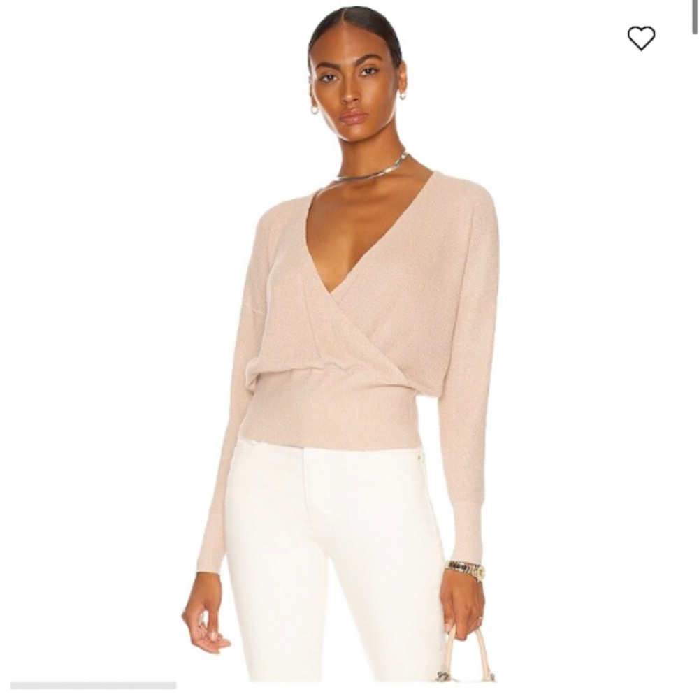 L'AGENCE Blair Crossover Pullover Top